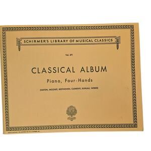 Schirmer Classical Album Piano Four Hands Duet Sheet Music Mozart Beethoven